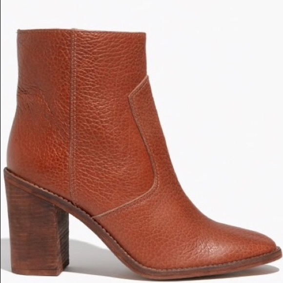 Madewell Shoes - Madewell Ankle Ollie Boots - Cognac